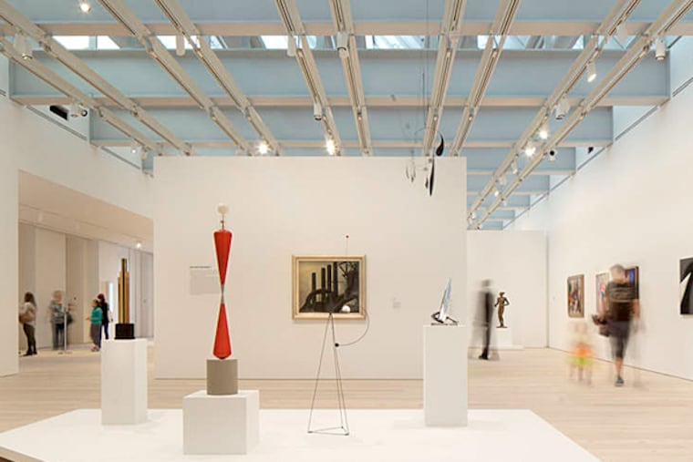 The top-floor galleries at the new Whitney Museum of American Art incorporate natural light. The inaugural exhibit, "America Is Hard to See," includes more than 600 works on five floors. (Nic Lehoux)