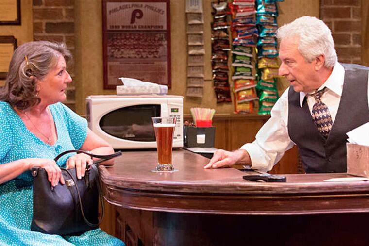 Bruce Graham's romantic drama "Stella and Lou," set in a bar in Philadelphia, stars Marcia Saunders and Tom Teti at People's Light in Malvern, through Aug. 23. (Mark Garvin)