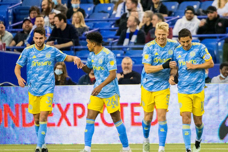 The Union came from behind to beat CF Montreal at Olympic Stadium last year.