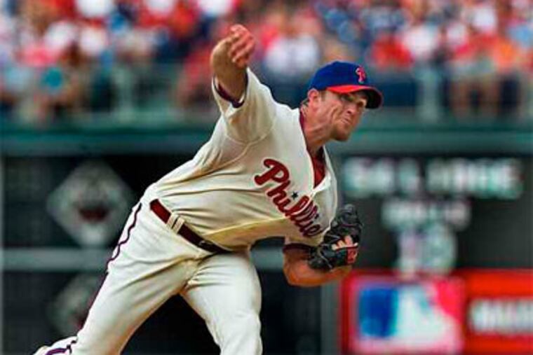 Phillies closer Brad Lidge has 19 saves and is 2-0 with a 0.77 ERA.