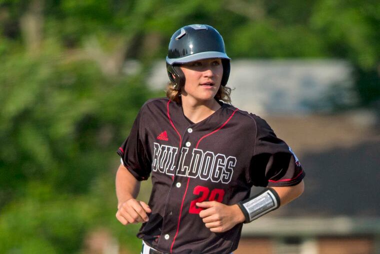 Dylan Heine struck out three in the seventh to lead Haddonfield to a win on Monday.