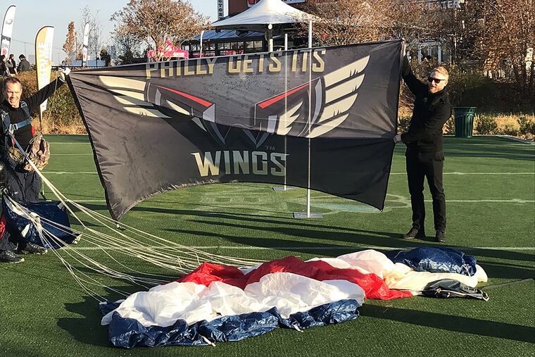 The logo of the Philadelphia Wings was revealed last year.