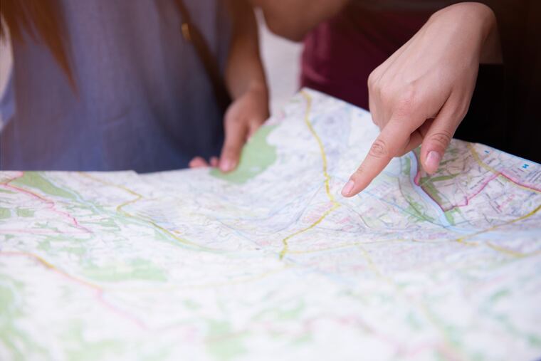 Look: An actual, honest-to-God map that you can unfold and never fold back up again because it's impossible.