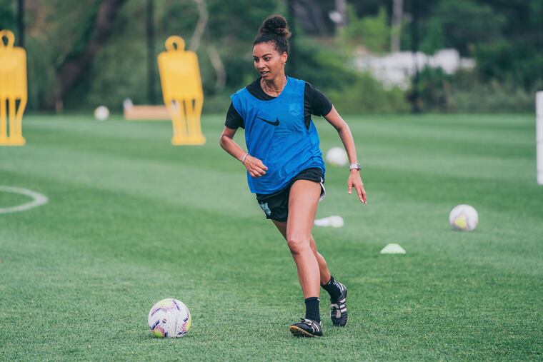 Estelle Johnson is beginning her third season with Gotham FC, the northern New Jersey-based NWSL team formerly known as Sky Blue FC.