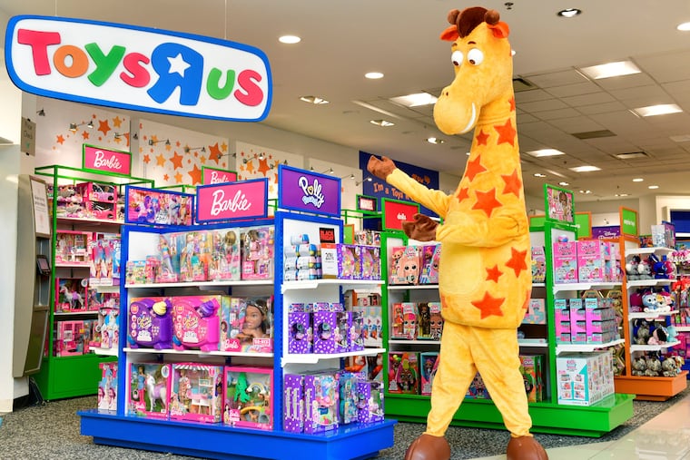 A view of Macy's Toys R Us on July 11. Bankrupt in 2017, Toys R Us is back as a concept store within Macy's nationwide. The partnership revives the brand for a new generation of kids.