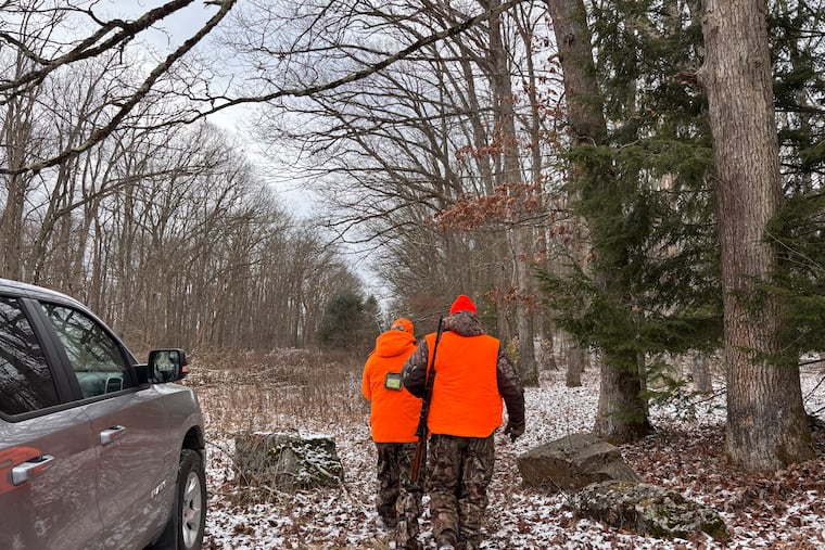 Hunters head into the woods for the opening day of deer season in Forest County, Pa.