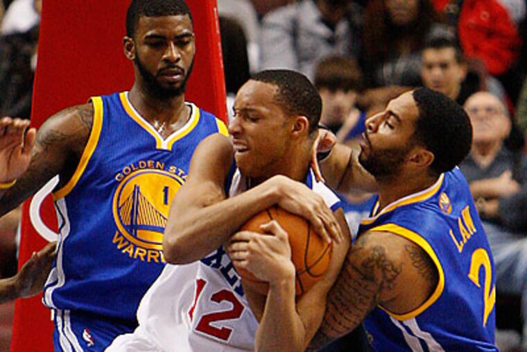 Evan Turner had 20 points, seven rebounds and three assists in the 76ers' win over Golden State. (David Maialetti/Staff Photographer)