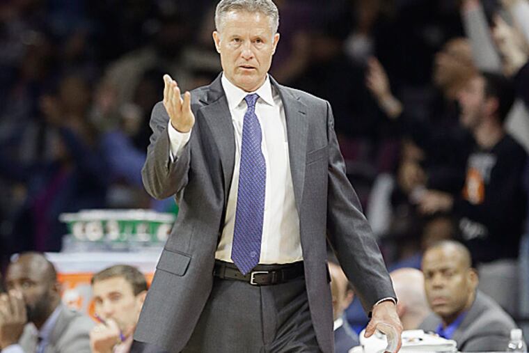 76ers head coach Brett Brown. (Carlos Osorio/AP)