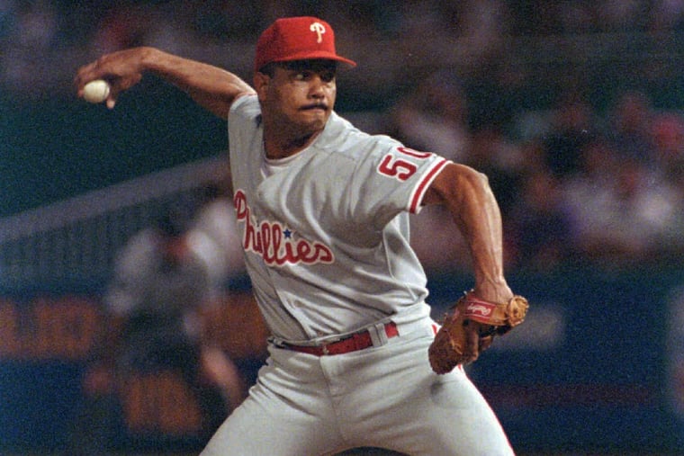 Jose DeLeon appeared in 27 games with the Phillies from 1992-93.