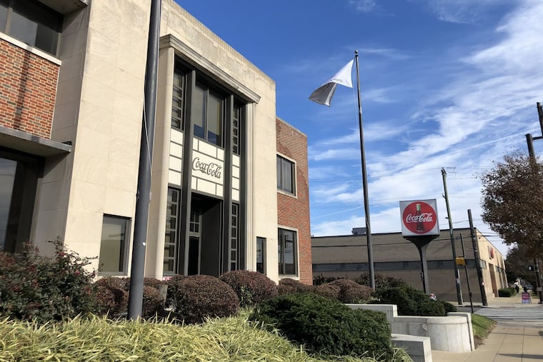 The Coca-Cola bottling plant on Erie Avenue is a striking example of International Style architecture.