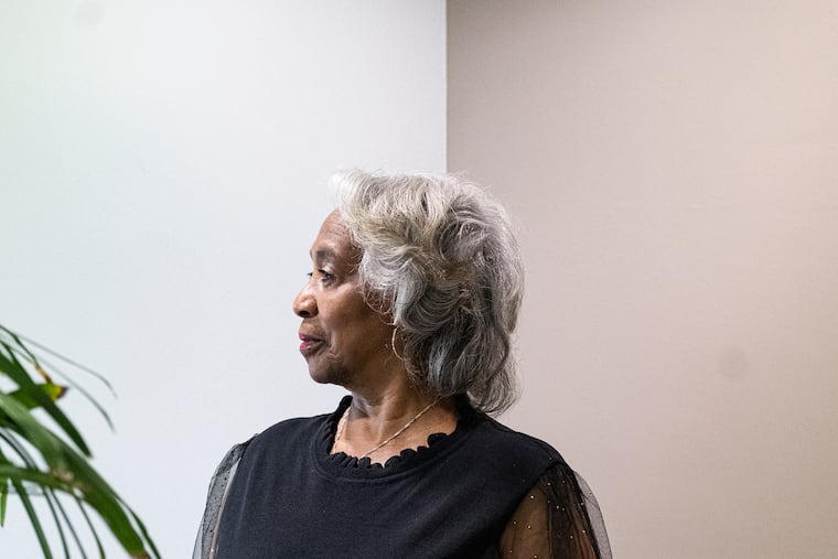 Barbara Sowell, age 80, at her home in Wyncote on Tuesday, May 2, 2023. Sowell was just 19 when her mother died, and she began to single-handedly raise her nine siblings.