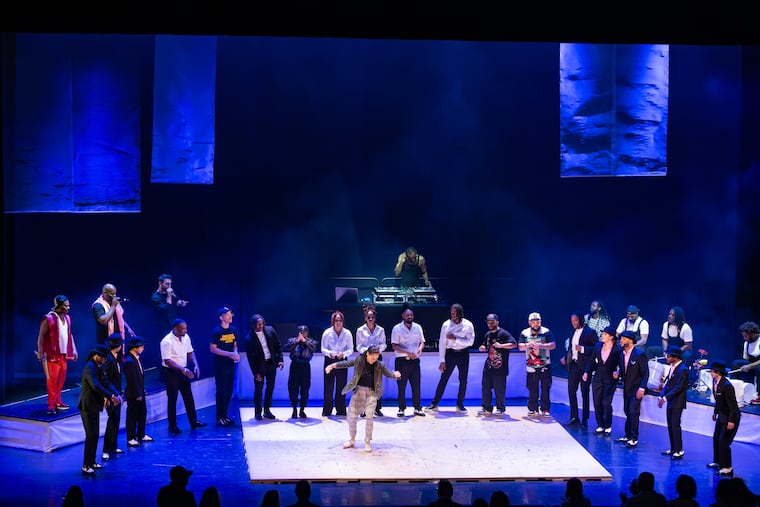 Full cast of Rennie Harris' "American Street Dancer" at Zellerbach Theatre on March 14 2025