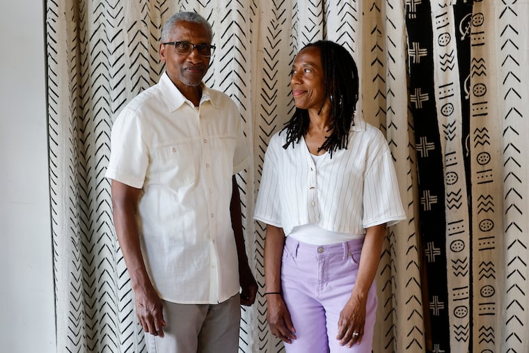 Mike and Debbie Davis at the Scribe Video Center, where their 16-minute short, "A New Voice," was edited. The film will premiere Friday, Aug. 1, as part of the BlackStar Film Festival.