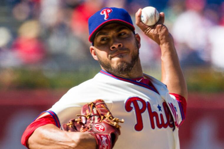 Phillies relief pitcher Cesar Jimenez. (Christopher Szagola/AP file)