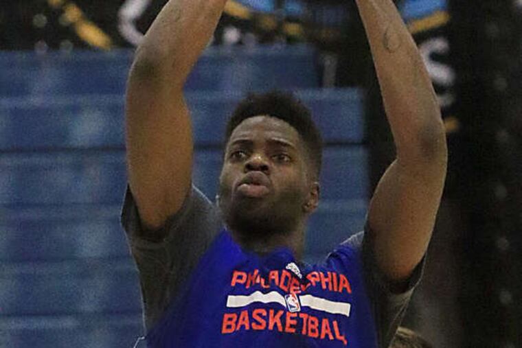 Nerlens Noel had a sore hip at practice but will play in Tuesday's preseason game.