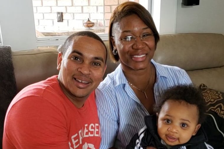 Esther Laury and her family.