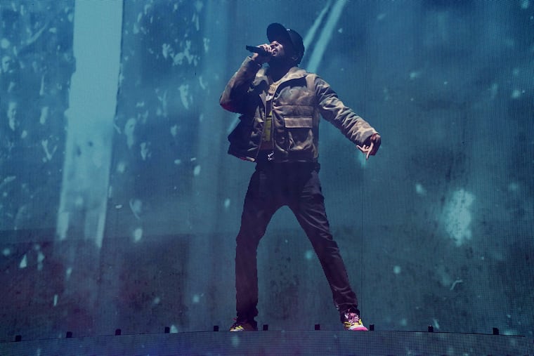 Meek Mill performs at The Met Philadelphia on March 15 as part of his Motivation Tour.