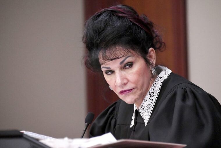 Judge Rosemarie Aquilina listens to Abigayle Bergeron’s victim statement during the sixth day of Larry Nassar’s sentencing hearing Tuesday, Jan. 23, 2018, in Lansing, Mich. Nassar has admitted sexually assaulting athletes when he was employed by Michigan State University and USA Gymnastics, which is the sport’s national governing organization and trains Olympians.