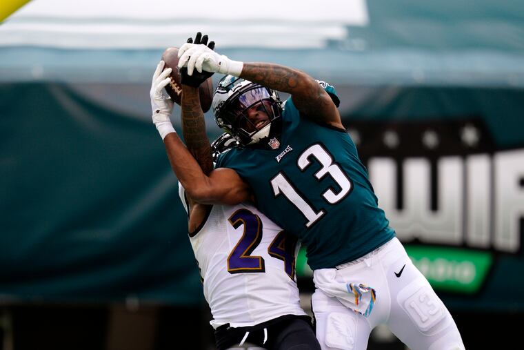 Eagles wide receiver Travis Fulgham has earned his spot as a regular starter, even when veterans DeSean Jackson and Alshon Jeffrey return from injury.