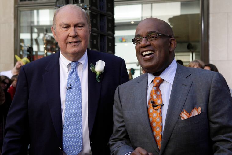 Willard Scott, left, with his longtime friend and colleague Al Roker in 2009.