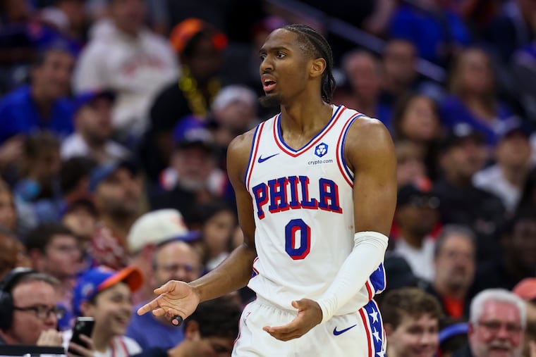 Sixers guard Tyrese Maxey struggled with efficiency in his team's second-round loss to the New York Knicks.