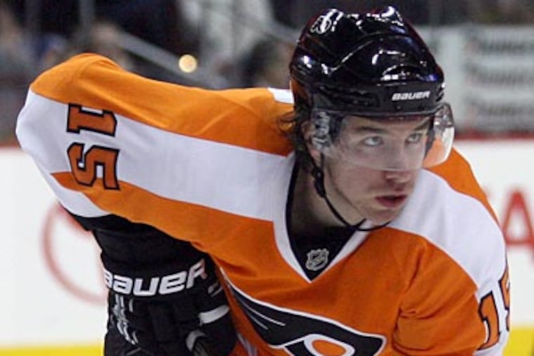 Andreas Nodl collected 10 points in his first 14 games, including six goals. (Yong Kim/Staff Photographer)