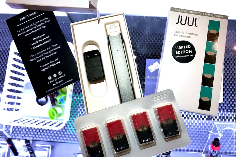 Vaping products like Juul are attracting adolescents.