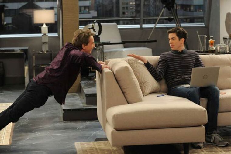 Martin Short (left) in a scene from 's "Mulaney," in which stand-up comic John Mulaney plays a comic trying to take his career to the next level. Fox