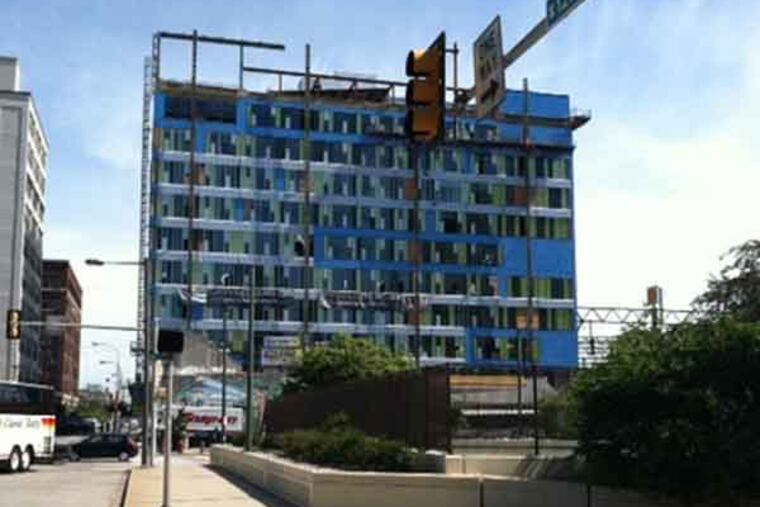 The Goldtex building - not yet finished.