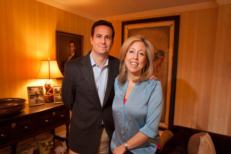 Jack and Sissy Harris in the living room of their 6,300- square-foot dwelling in Greenville, Del.