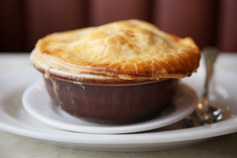 The pot pie is pictured at Ponzio's in Cherry Hill, N.J.