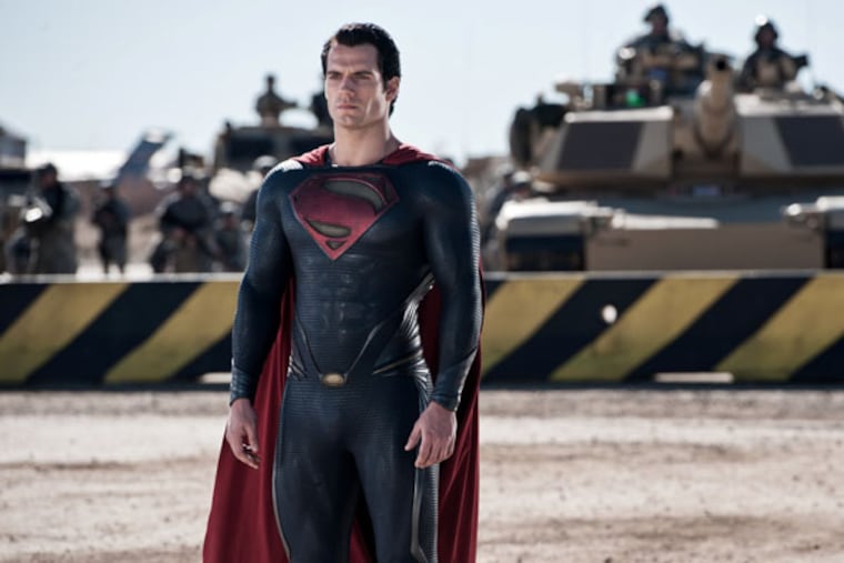 This film publicity image released by Warner Bros. Pictures shows Henry Cavill as Superman in "Man of Steel." (AP Photo/Warner Bros. Pictures, Clay Enos)