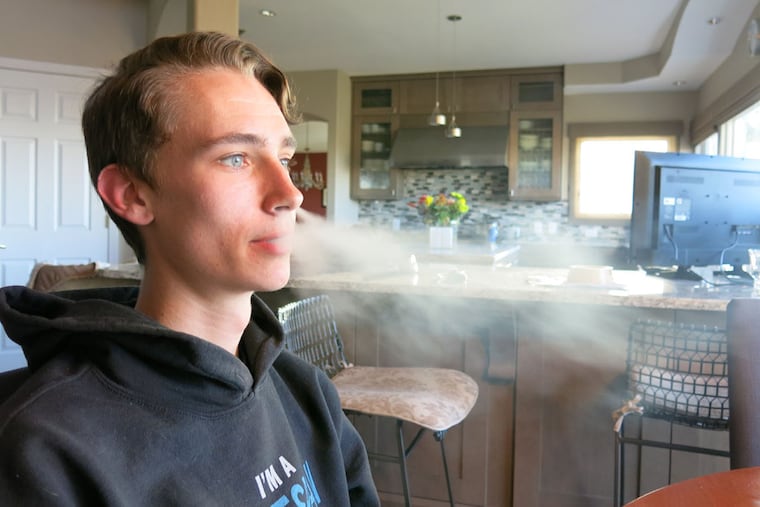Julien Lavandier, a Colorado State University student, started smoking e-cigarettes as a high school sophomore. He says he's now hooked on Juul and has been unable to quit.