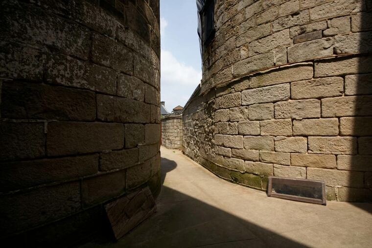 Eastern State Penitentiary, a haunting presence, its alleys and cell blocks saved from the wrecking ball.