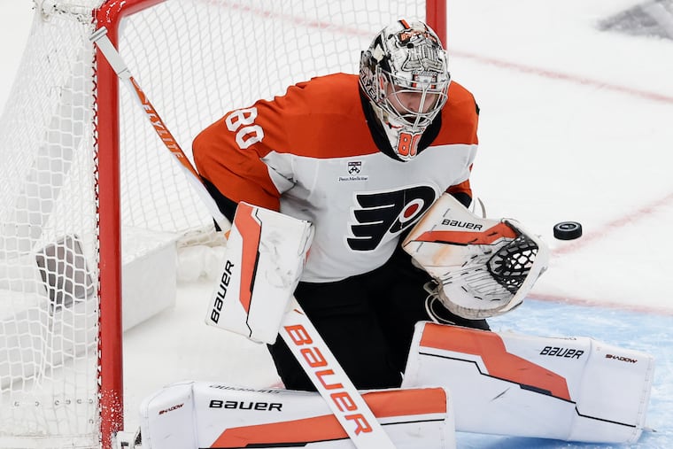 Flyers goaltender Dan VladaĹ™ has carried his breakout season into the playoffs with two sterling efforts, including a shutout, against the Penguins.