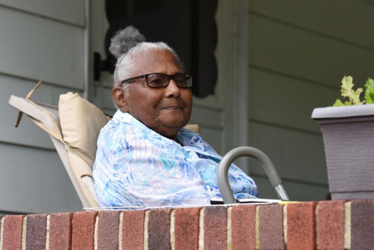 Dorothy Carter, the 92-year-old widow of Coatesville artist Lee Carter, also is to share her story for the documentary. She has spent her whole life in the Coatesville area and helped integrate its schools in the 1950s. (Bradley C Bower/For The Inquirer)