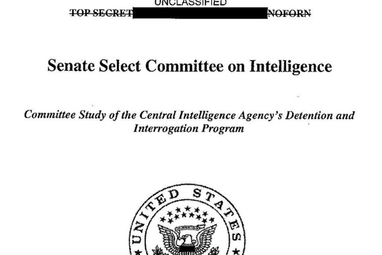 The torture report's title page.