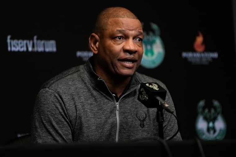 Milwaukee's Doc Rivers did not seem thrilled to be coaching in the NBA All-Star Game.