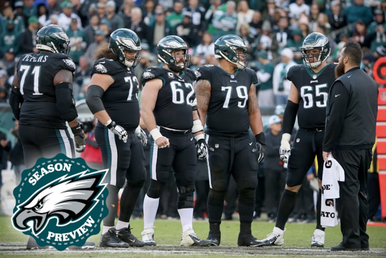 A slow start last year hampered the Eagles offensive line.