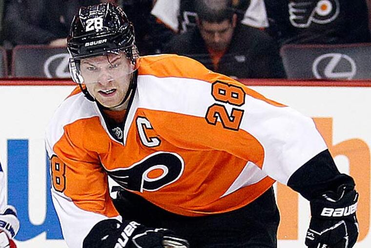 Claude Giroux leads the NHL in a statistical category. It just might not be the one you would come to expect. (Yong Kim/Staff Photographer)