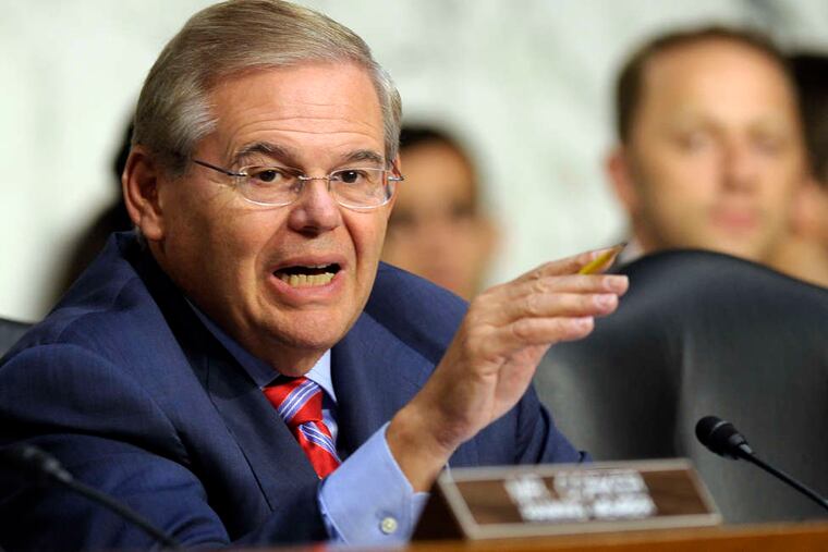 Sen. Robert Menendez (D., N.J.) is still being investigated for intervening with U.S. officials on behalf of campaign donor Salomon Melgen.