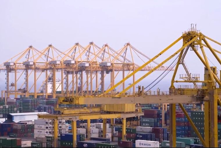 Gulftainer says the Khorfakkan container terminal in the United Arab Emirates is one of the world's most efficient terminals. The UAE company has been selected to operate the Port of Wilmington, Del., for 50 years by the state-owned Diamond State Port Corp. (Gulftainer Co. Ltd.)