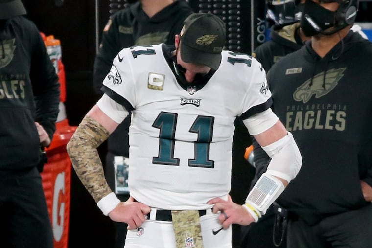 Carson Wentz, who hasn't been able to avoid injuries in his career, is hurt again.