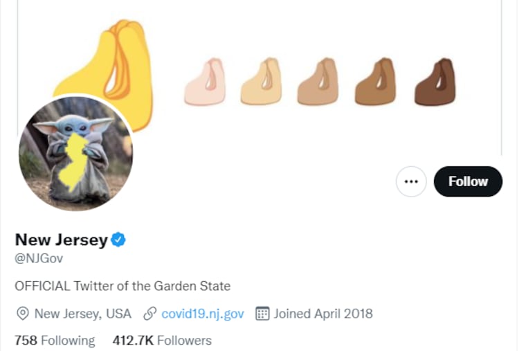 The Twitter header for @NJGov, the official Twitter account for the state of New Jersey