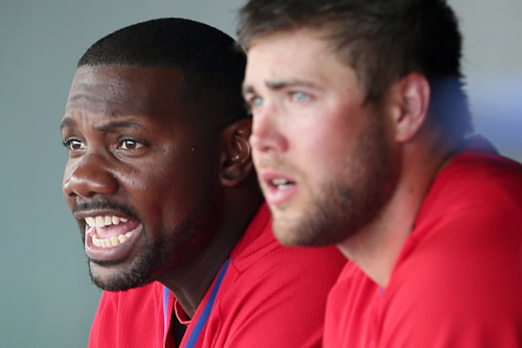 Ryan Howard (left) and Darin Ruf. (Yong Kim/Staff file photo)