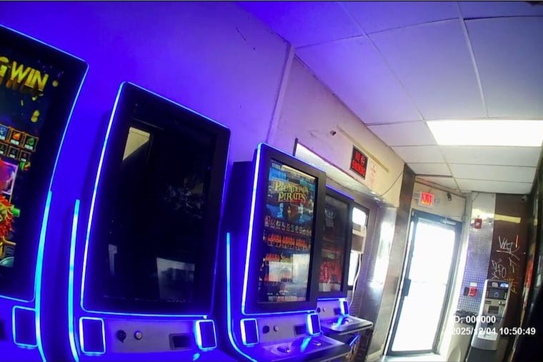 The "skill games" devices inside Philly Market in the city's Frankford section.