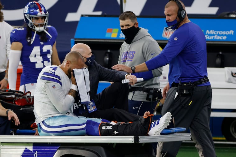 Hard not to feel bad for Dallas quarterback Dak Prescott, whose season came to a sudden end on Sunday when he sustained a compound fracture of his left ankle in the third quarter.