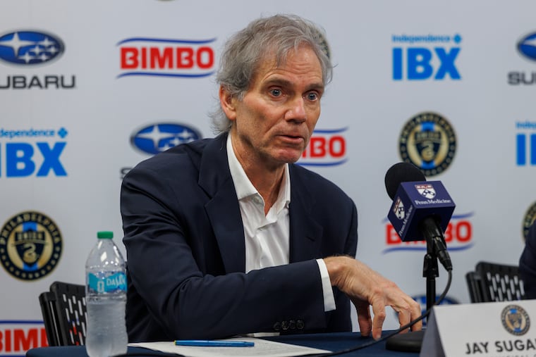 Union principal owner Jay Sugarman at Subaru Park earlier this year.