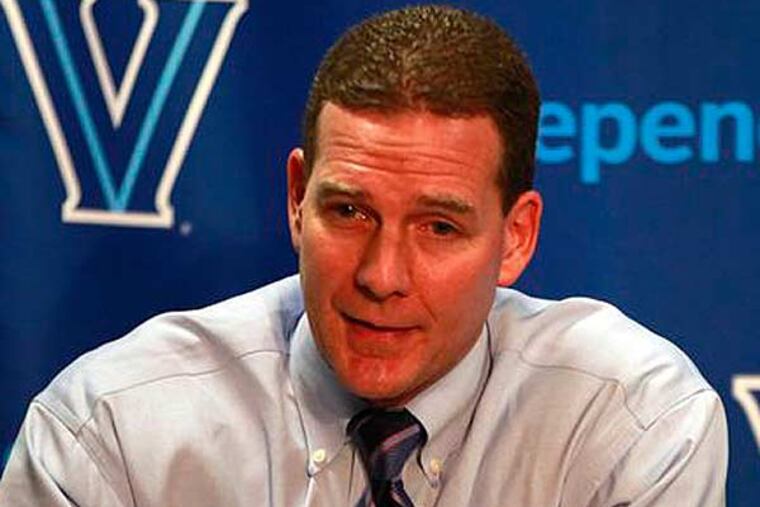 Vince Nicastro, Director of Athletics at Villanova talks about leaving the Big East during a press conference December 16, 2012. (David Swanson/Staff Photographer)