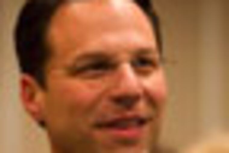 Montgomery County commissioner democratic candidate Josh Shapiro greets supporters at the Dolce Hotel in King of Prussia, November 8, 2011. ( David M Warren / Staff Photographer ) EDITORS NOTE: SMONTCO09 KING OF PRUSSIA 110811 Election results from Montgomery County commissioner and row office races -- some of the tightest and most closely watched local campaigns in the state this season. Headquarters for the Shapiro Richards campaign for Montgomery County Commissioner and the Montgomery County Democratic Committee will be at the Dolce Hotel in King of Prussia.